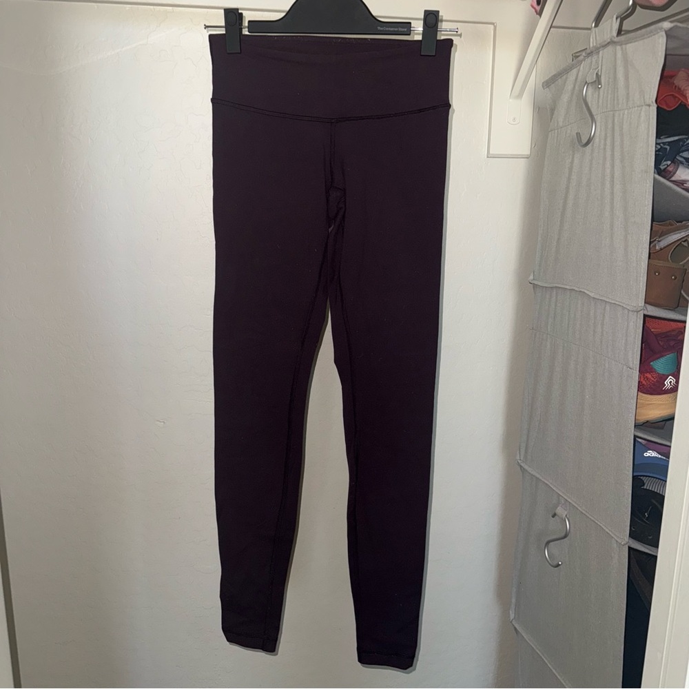 Lululemon Athletica Burgandy Leggings